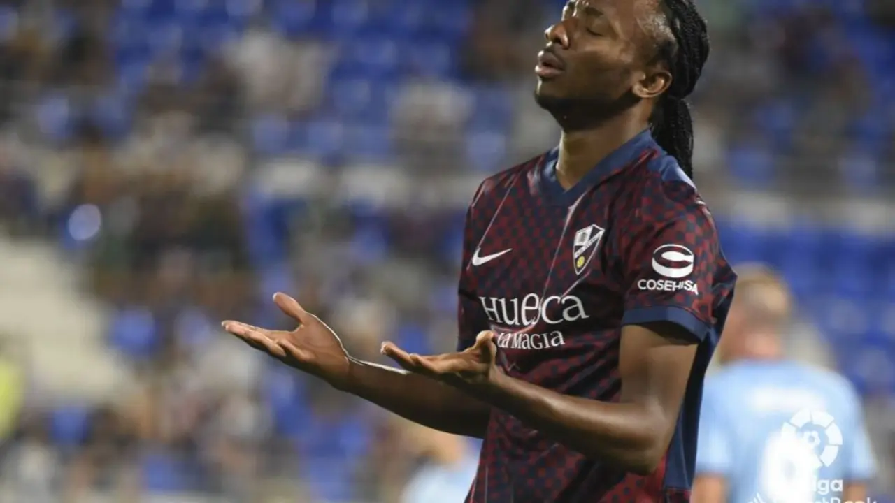 Nwakali, en el partido contra el Cartagena. | Foto: LaLiga