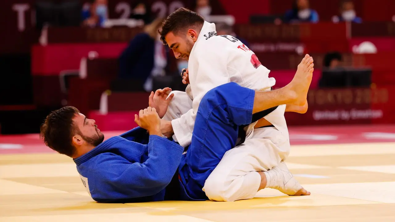 Sergio Ib&aacute;&ntilde;ez se clasifica para la final de judo 66 kg. Foto: Jaime de Diego.