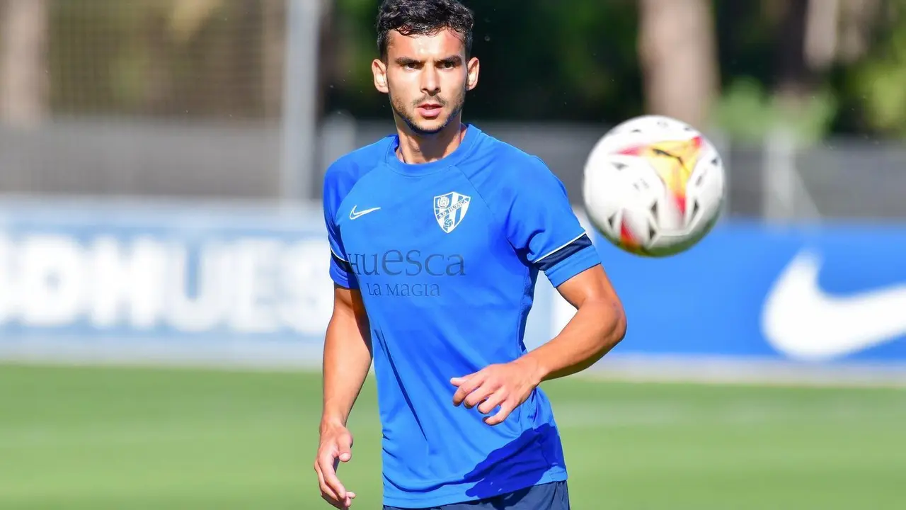 Florian Miguel durante un entrenamiento. | Foto: SD Huesca