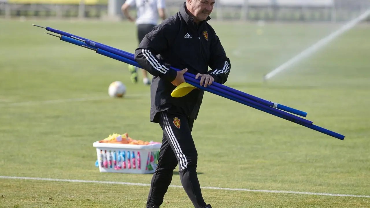 JIM en un entrenamiento en la Ciudad Deportiva | Foto: Real Zaragoza