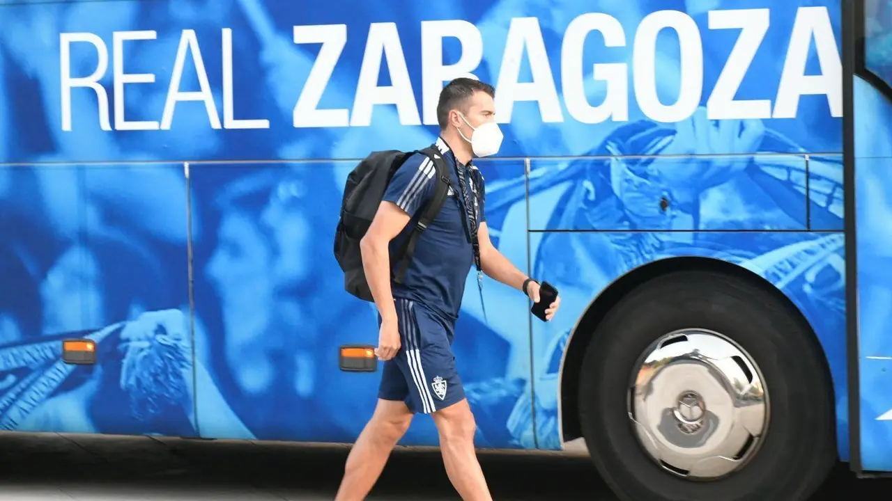 Alberto Zapater en la previa del partido | Foto: Real Zaragoza