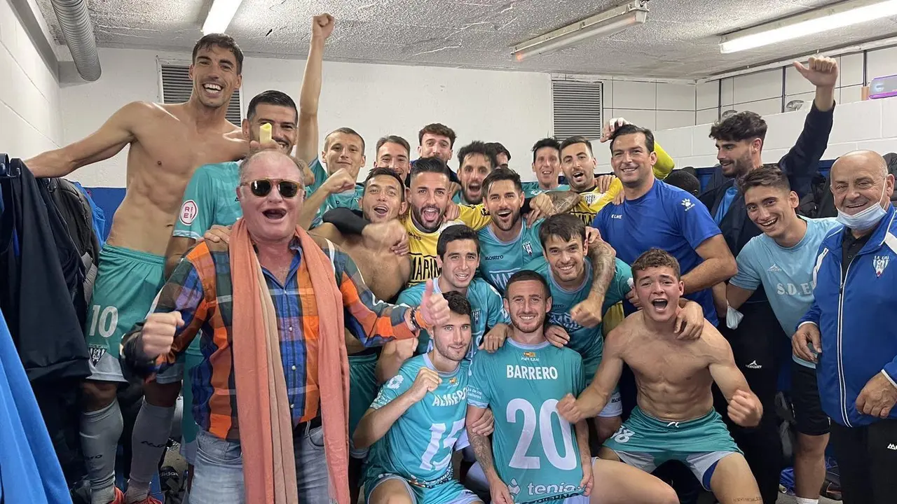 La victoria era m&aacute;s que necesaria para la plantilla del Ejea. Foto: @SdEjeaOficial