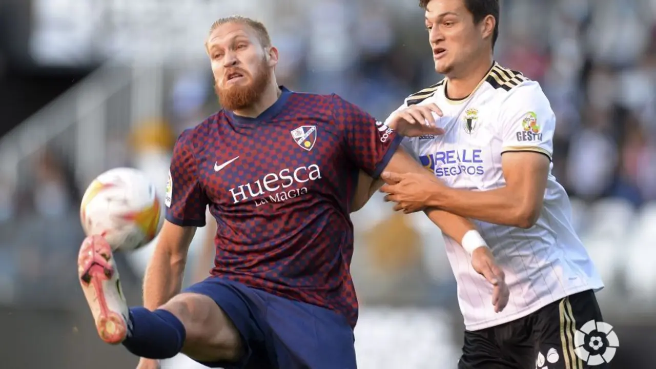 Pitta el curso pasado ante el Burgos | Foto: LaLiga