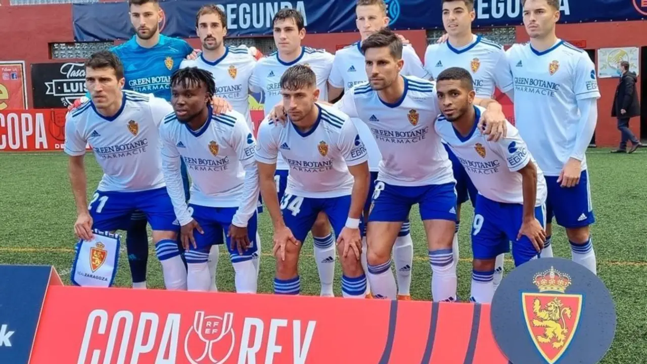 El once del Real Zaragoza en el SIlvestre Carrillo. Imagen: Real Zaragoza.