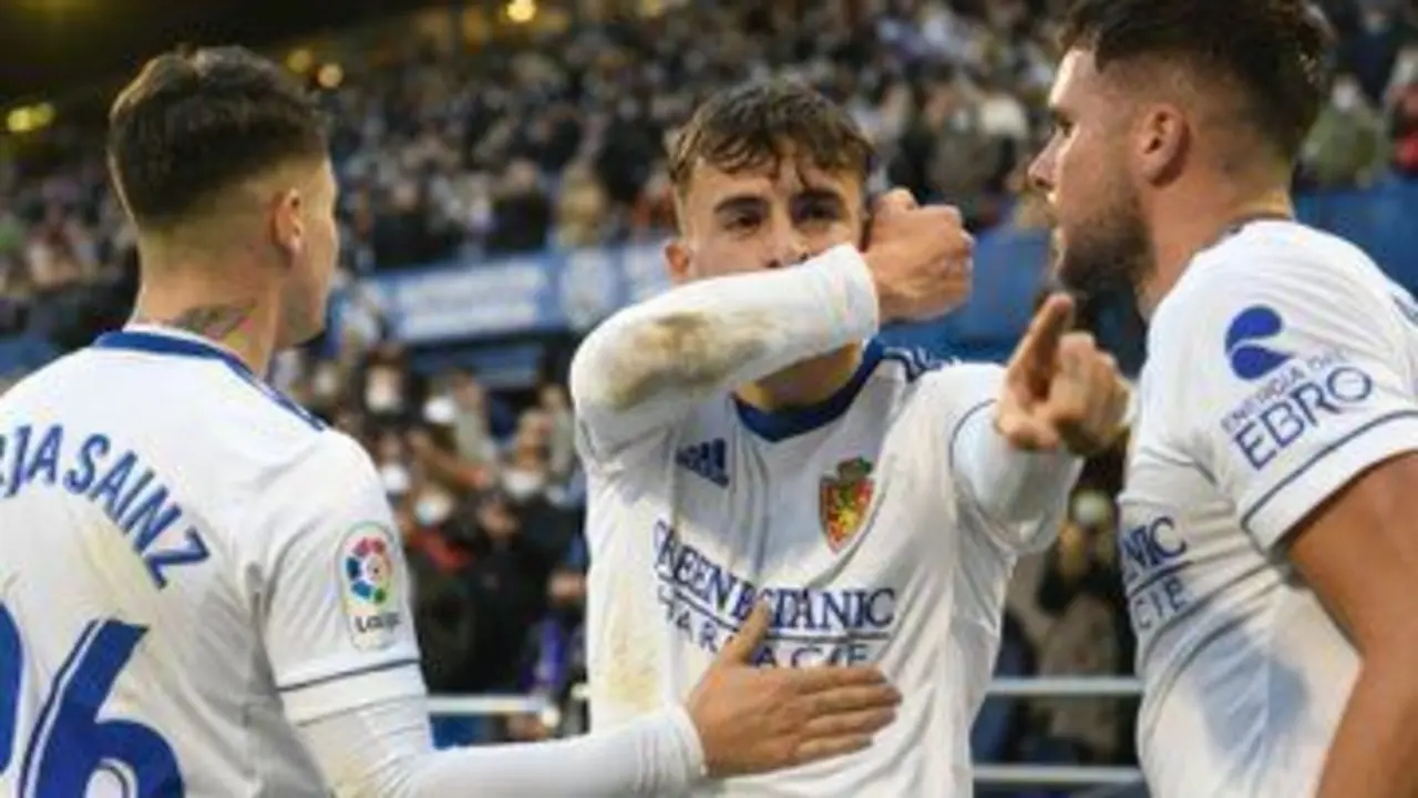 Franc&eacute;s celebra su primer gol como zaragocista |&nbsp;Real Zaragoza