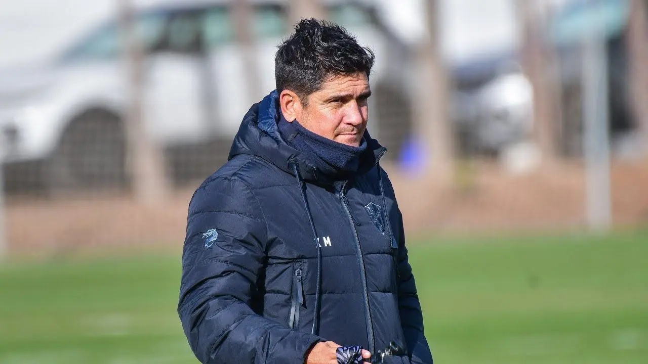 Xisco Mu&ntilde;oz en un entrenamiento. | Foto: SD Huesca