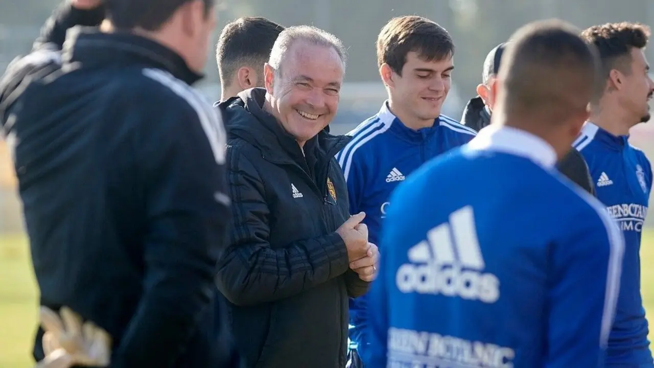 Jim, sonriente, en un entrenamiento. | Foto: Real Zaragoza