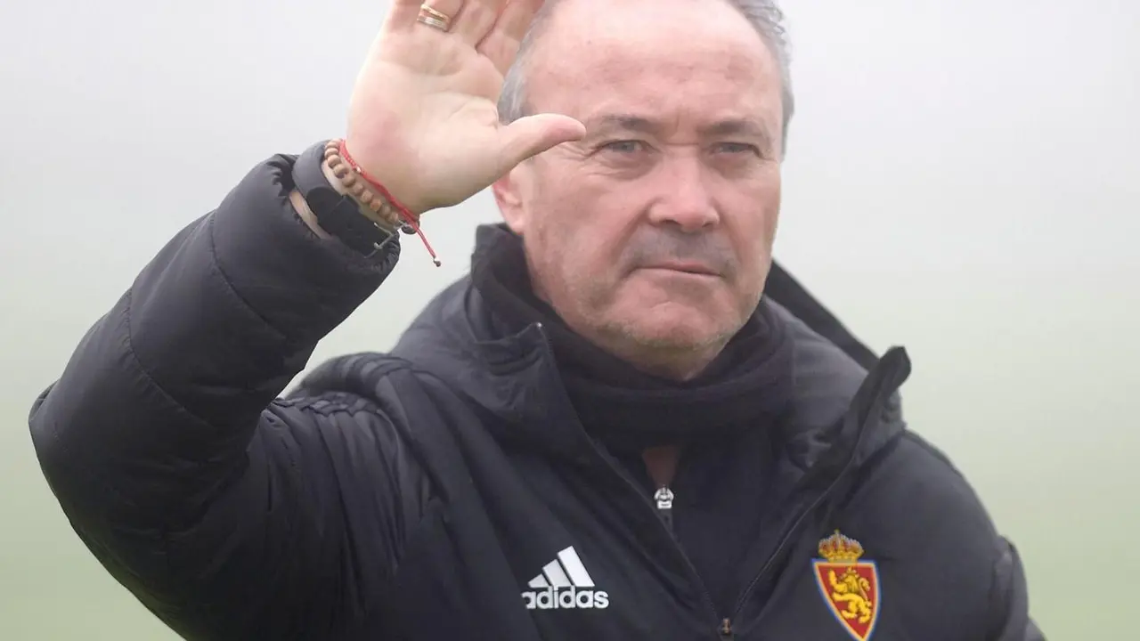 Juan Ignacio Mart&iacute;nez en un entrenamiento en La Ciudad Deportiva | Foto:&nbsp;Real Zaragoza
