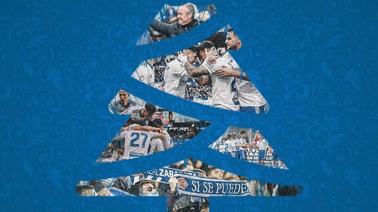 El Real Zaragoza felicita las navidades a sus aficionados | Foto: Real Zaragoza