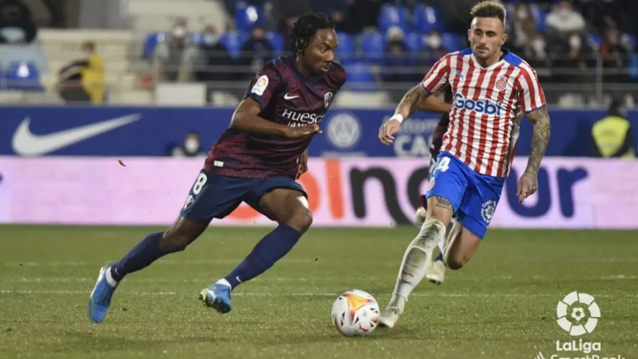 Nwakali ante el Girona. | Foto: LaLiga