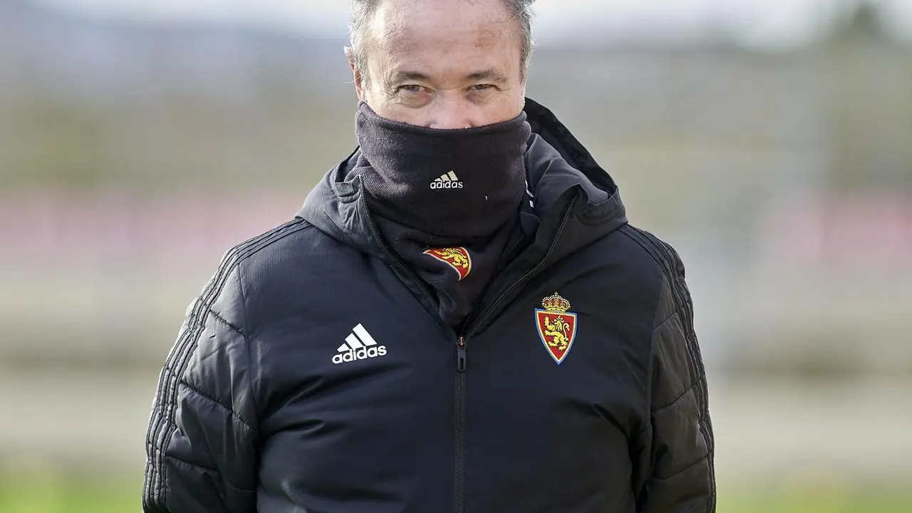 Juan Ignacio Mart&iacute;nez en un entrenamiento en La Ciudad Deportiva | Foto: Real Zaragoza