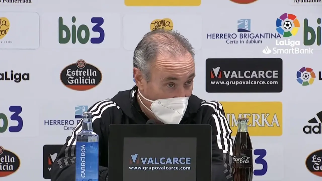Juan Ignacio Mart&iacute;nez en rueda de prensa |&nbsp;Liga SmartBank