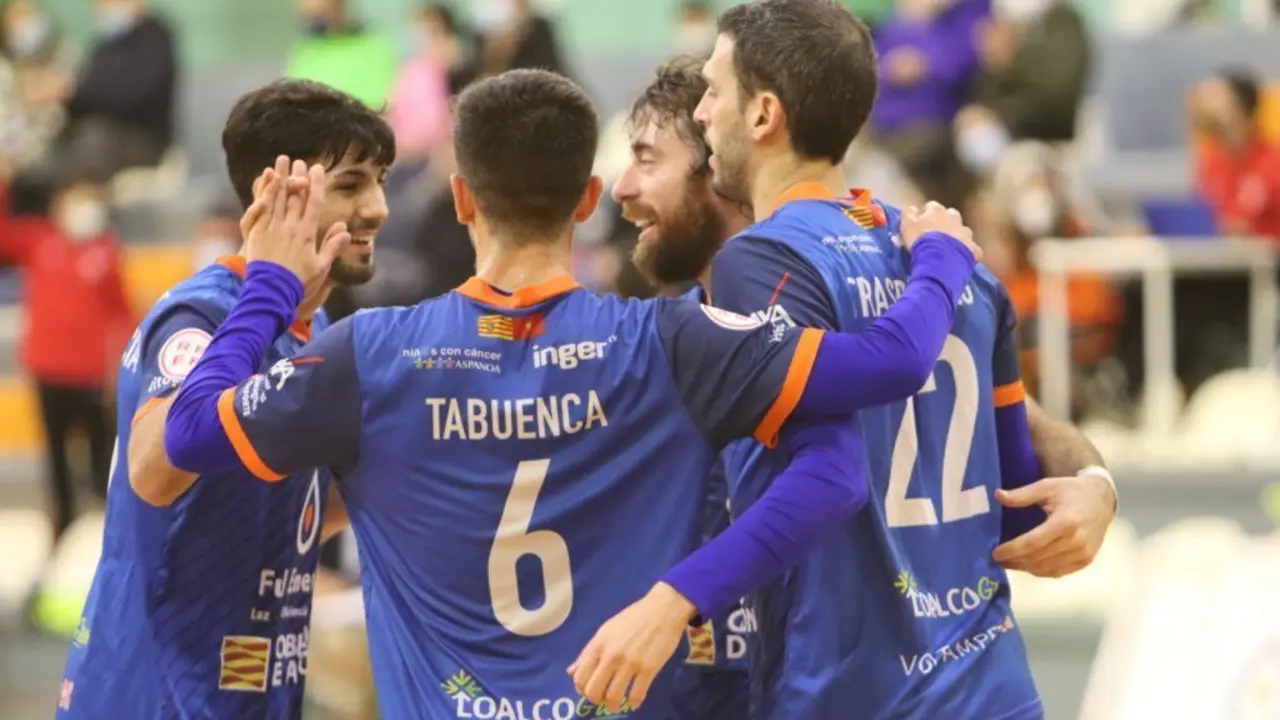 Los jugadores celebran una acci&oacute;n | Foto: Andrea Royo L&oacute;pez