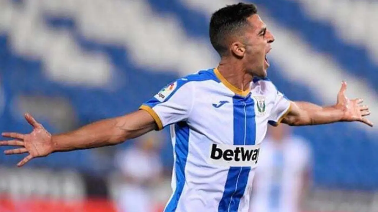 Sabin Merino celebra un gol con el Legan&eacute;s | Foto: as.com