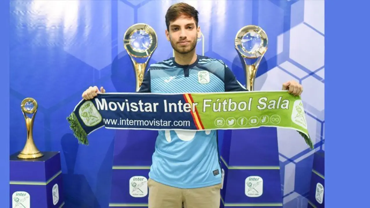 Iacovino, en su presentaci&oacute;n con el Inter | Foto: Inter FS