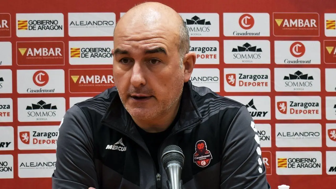 Jaume Ponsarnau, en sala de prensa | Foto: Casademont Zaragoza