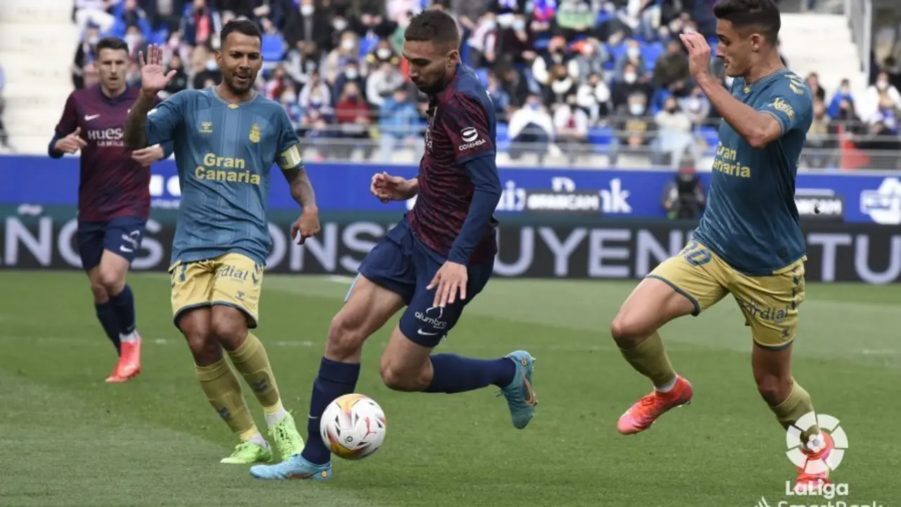 Poveda ante Las Palmas. | Foto: LaLiga