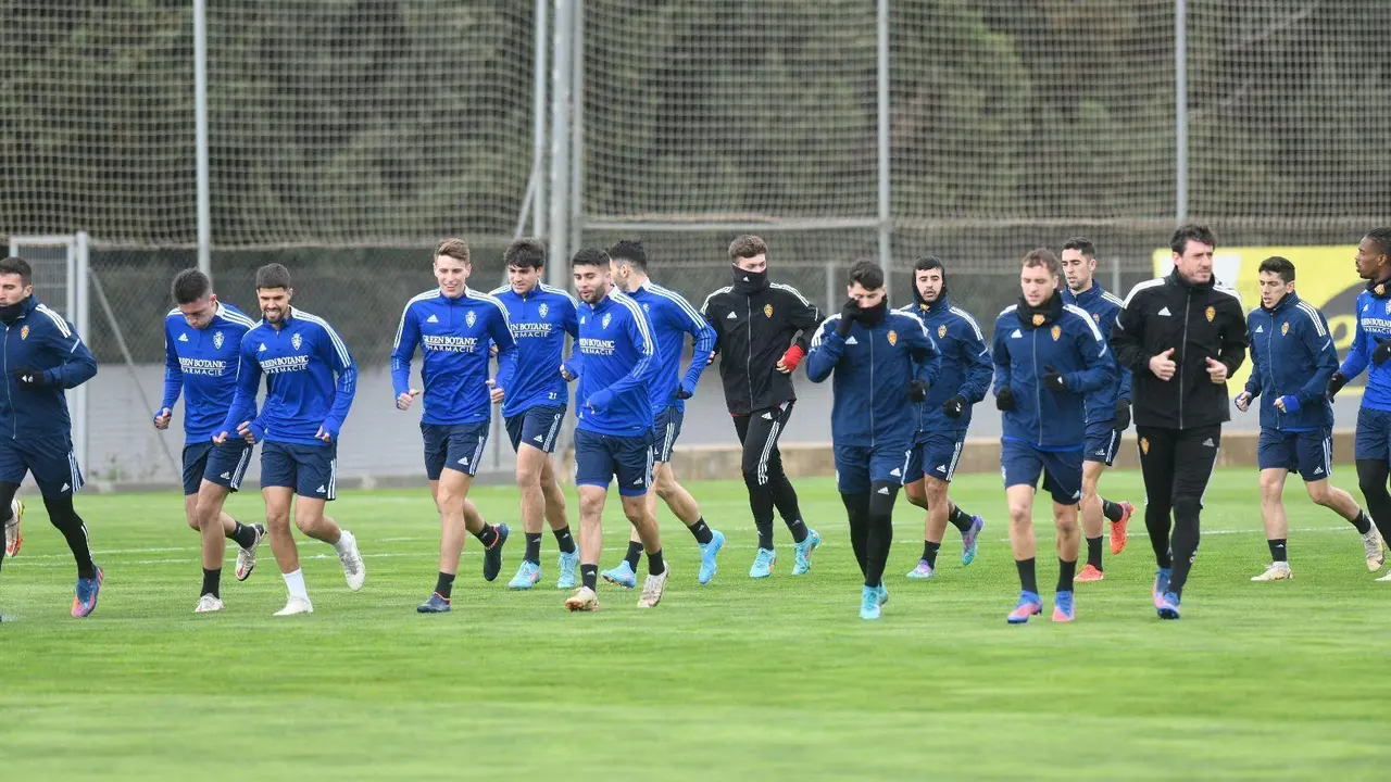 El Real Zaragoza entrena en una semana marcada por las bajas | Foto: Real Zaragoza