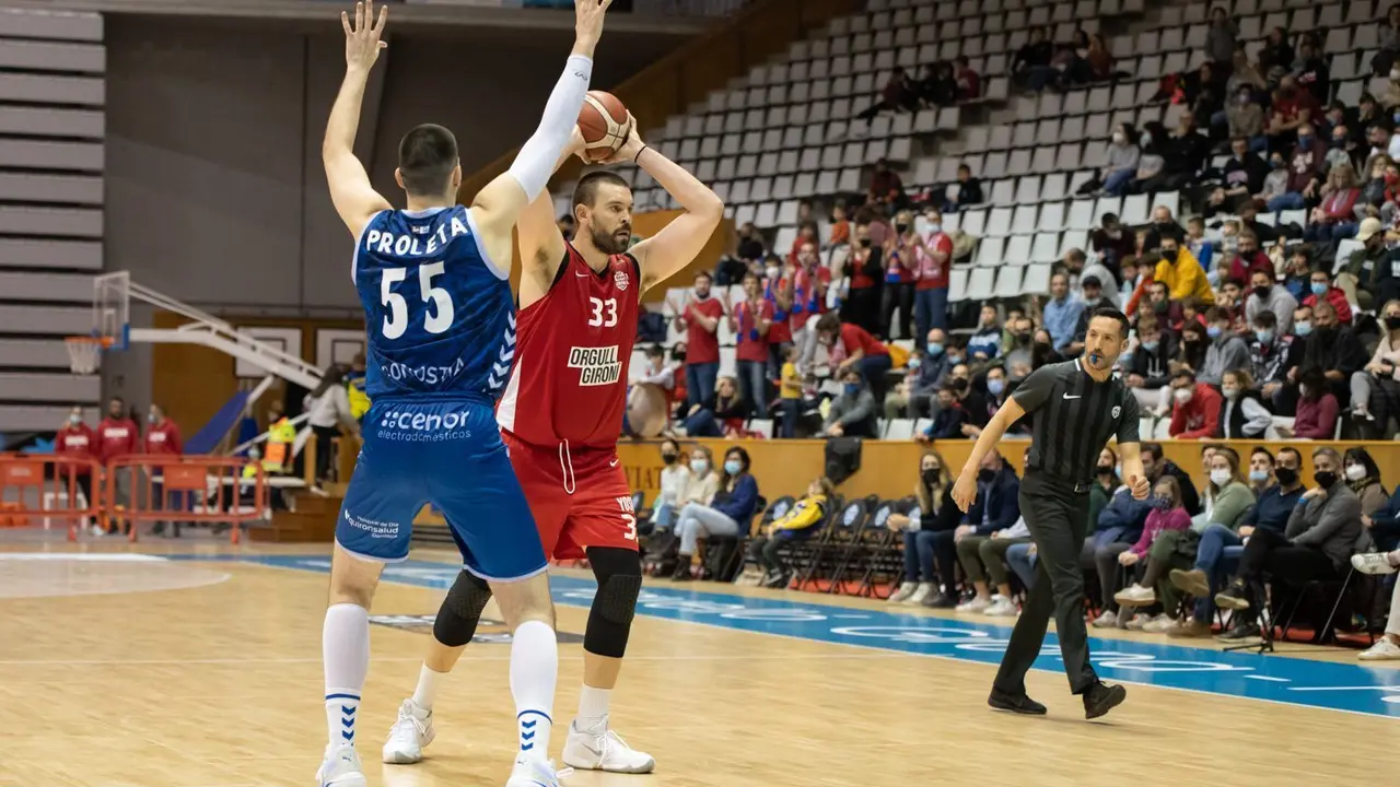 Marc Gasol es la referencia del Girona sobre el parquet. Foto: Web Girona
