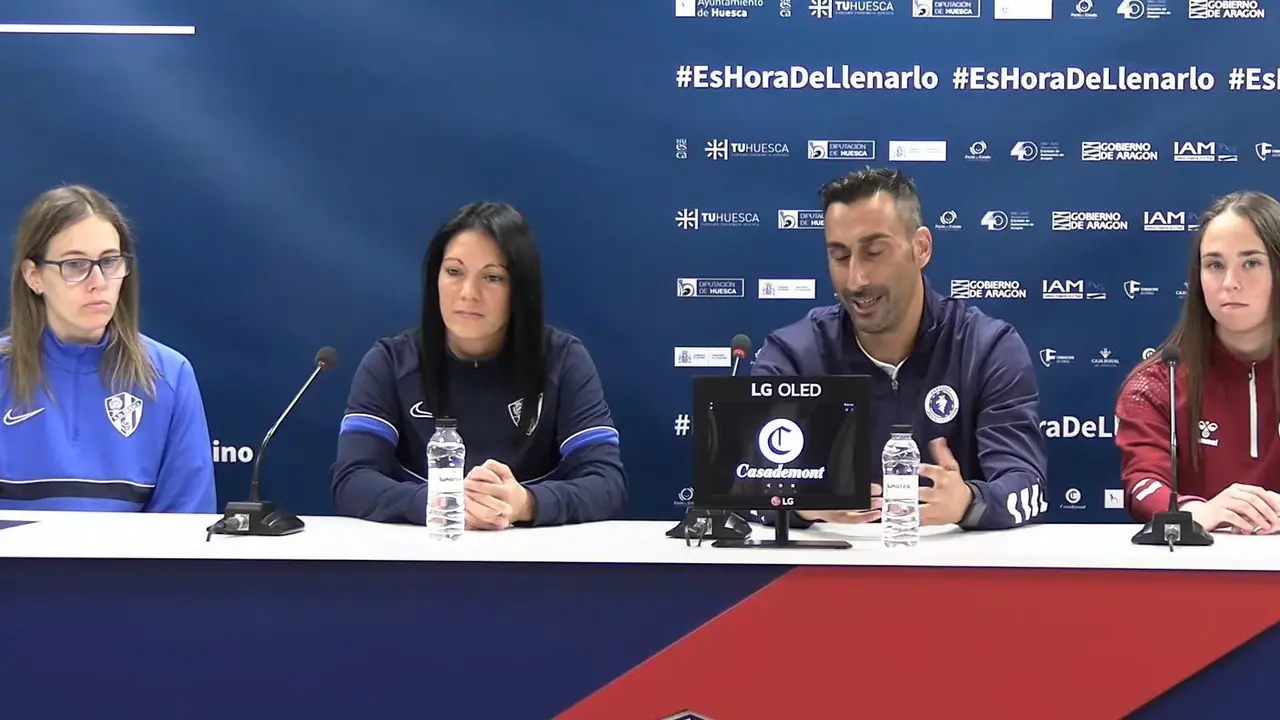 Rueda de prensa previa al Huesca - Zaragoza CFF