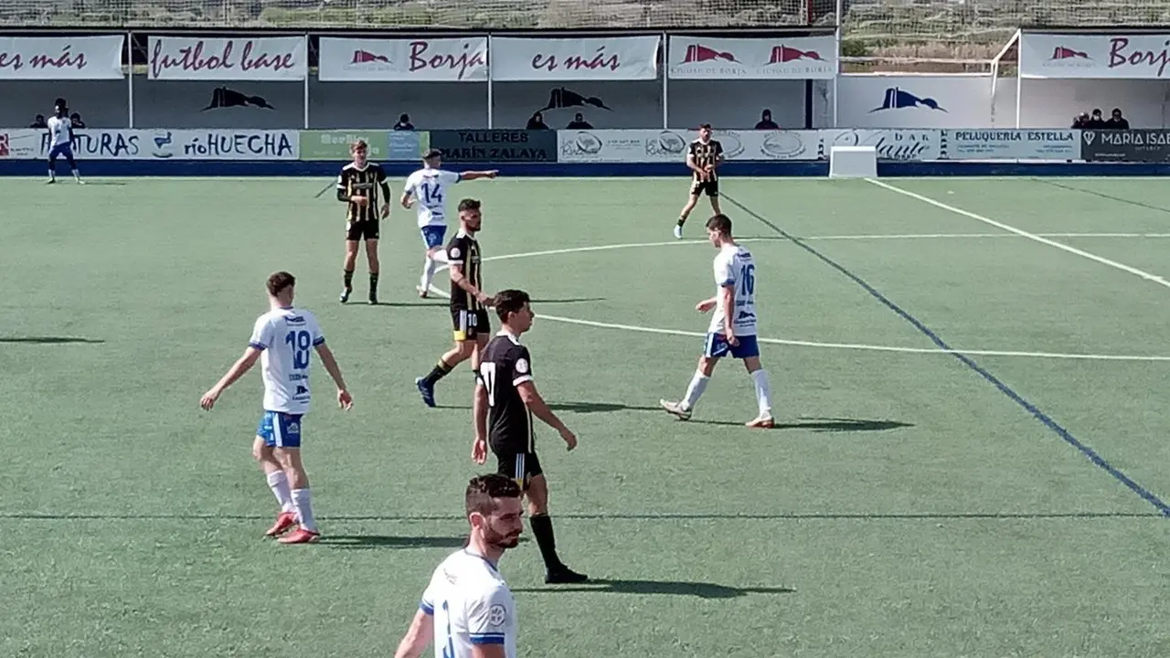 El estadio Manuel Meler, en el Borja - Deportivo Arag&oacute;n. | Foto: SD Borja tw @aupaborja