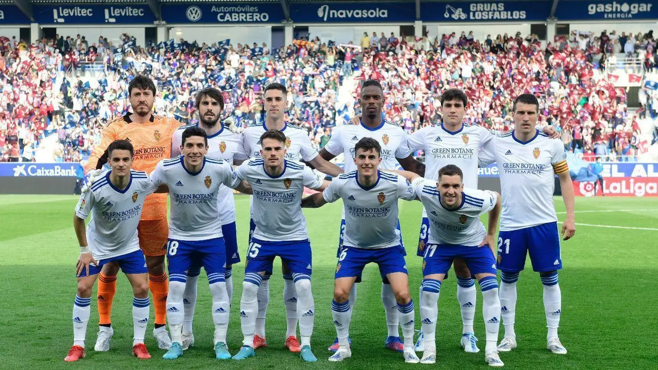 El once del Real Zaragoza en El Alcoraz | Foto: RZ