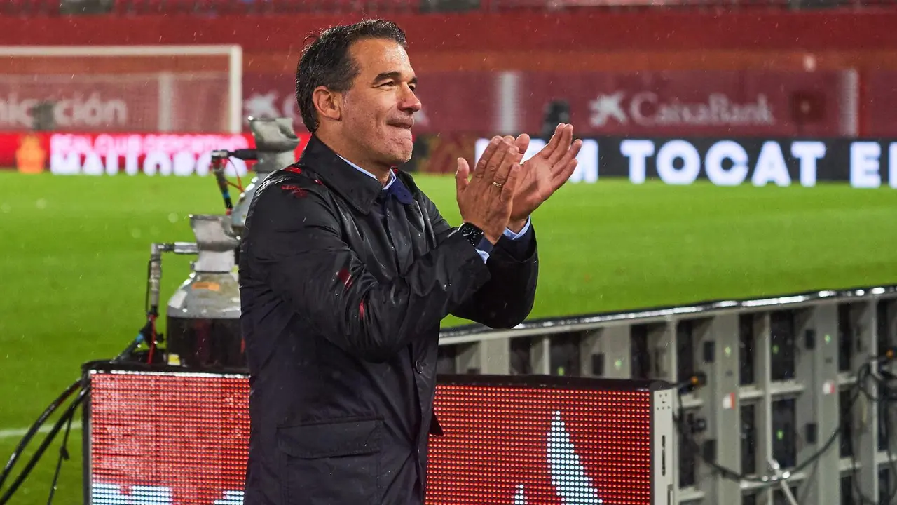 Luis Garc&iacute;a durante su etapa con el Mallorca