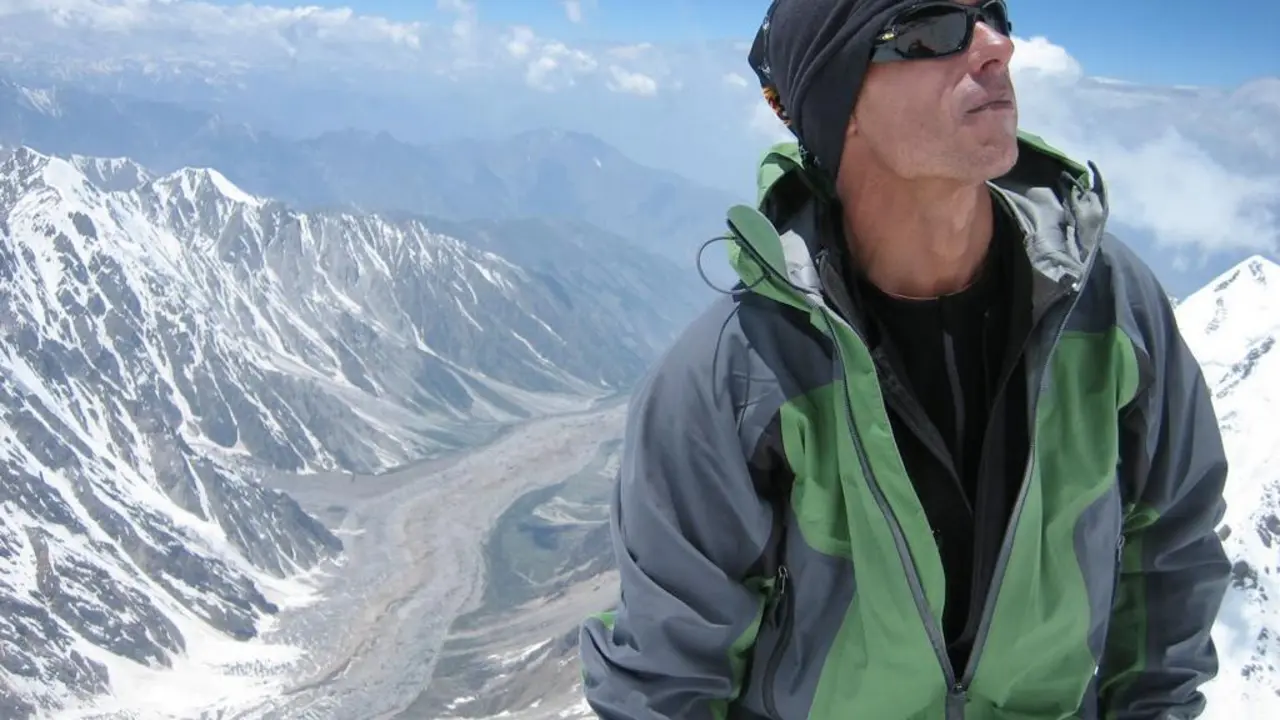 Nacho Orviz, en la imagen en el &aacute;rea del Nanga Parbat, es el responsable del GAME. Foto: Cedida