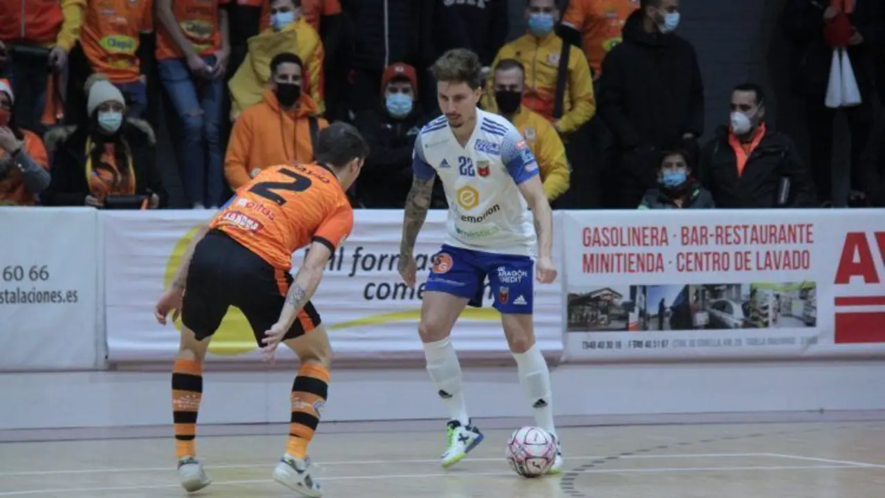 Jamur, en el partido disputado en Tudela | Foto: Ribera Navarra