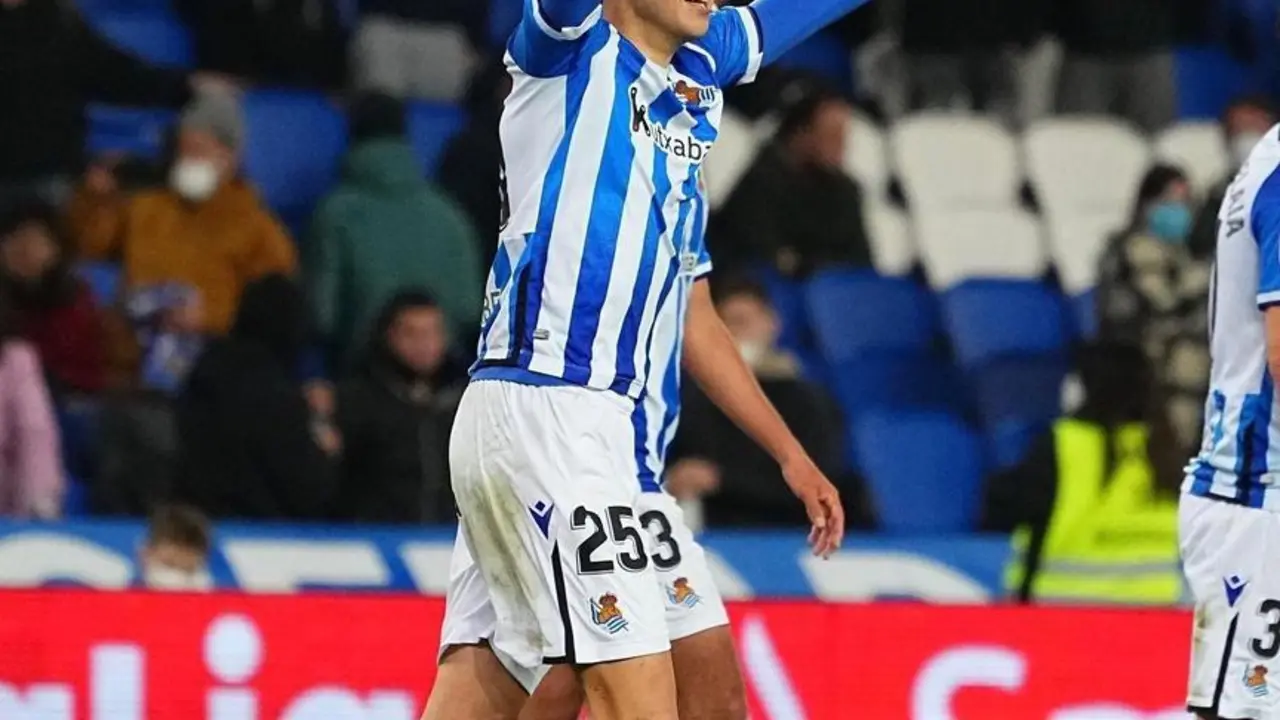 Enrique Clemente, con la Real Sociedad B, equipo en el que ha acabado la temporada. | Foto: Real Sociedad