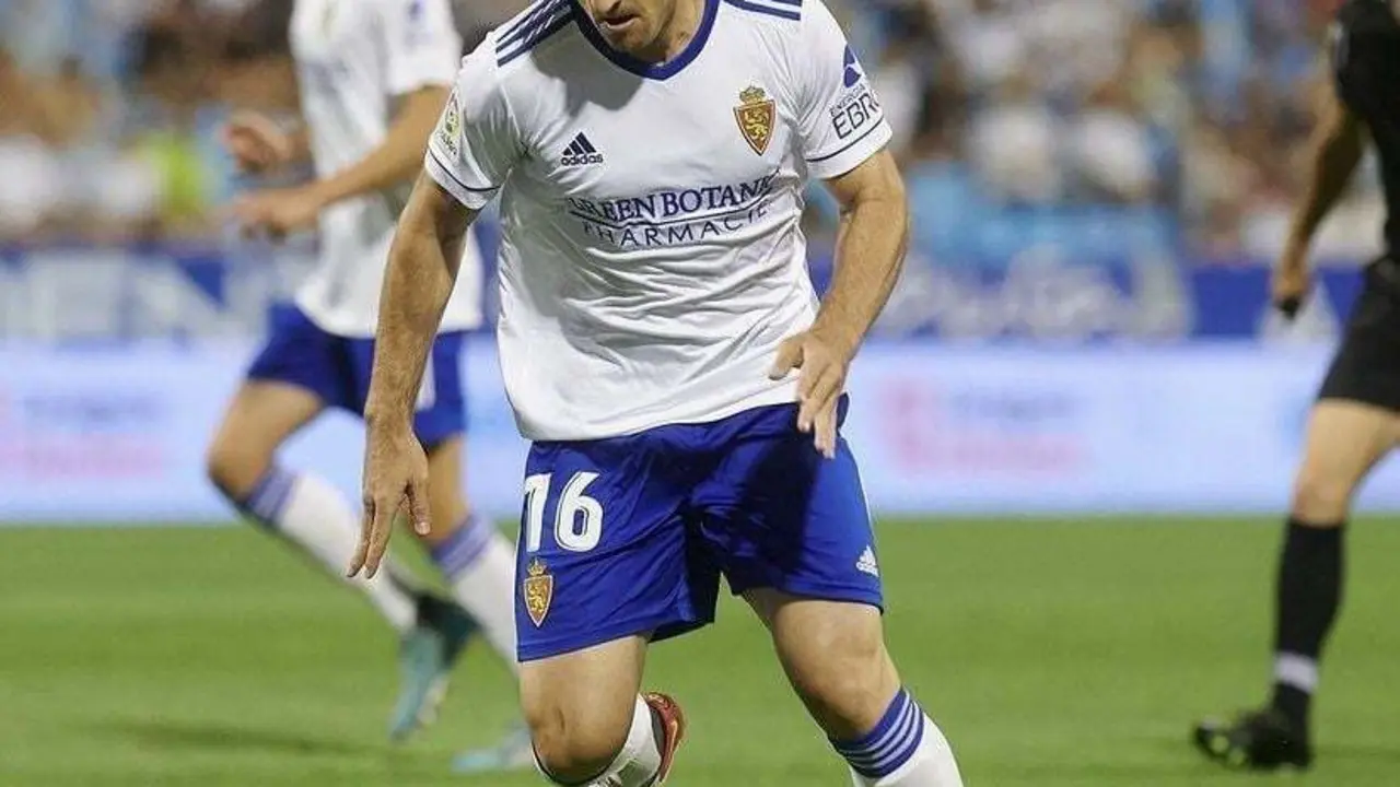 Daniel Lasure en su regreso frente al Lugo, tras superar un tumor testicular. | Foto: Instagram Real Zaragoza / Tino Gil
