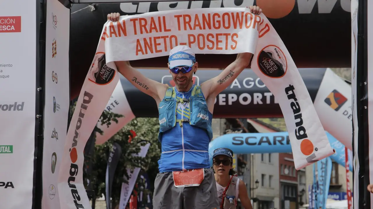 Ion Azpiroz, vencedor del Gran Trail Aneto-Posets. Foto: GTTAP