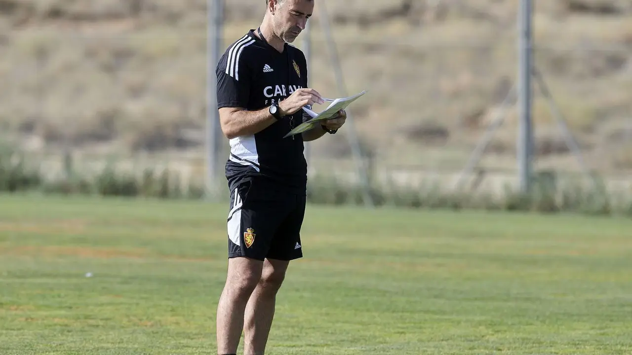 Carcedo en uno de los &uacute;ltimos entrenamientos antes del debut. | Foto: RZ