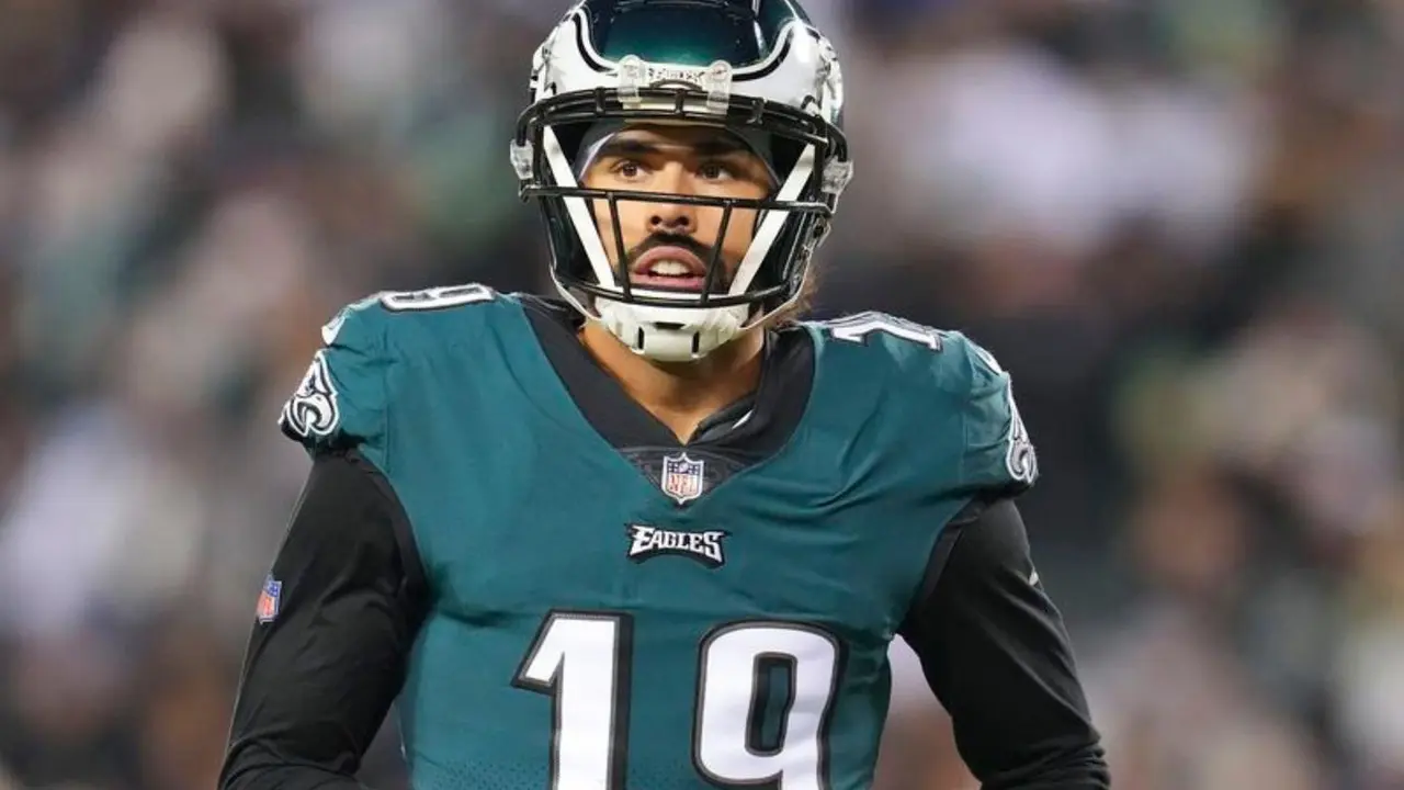 JJ Arcega Whiteside, durante la temporada pasada con los Eagles