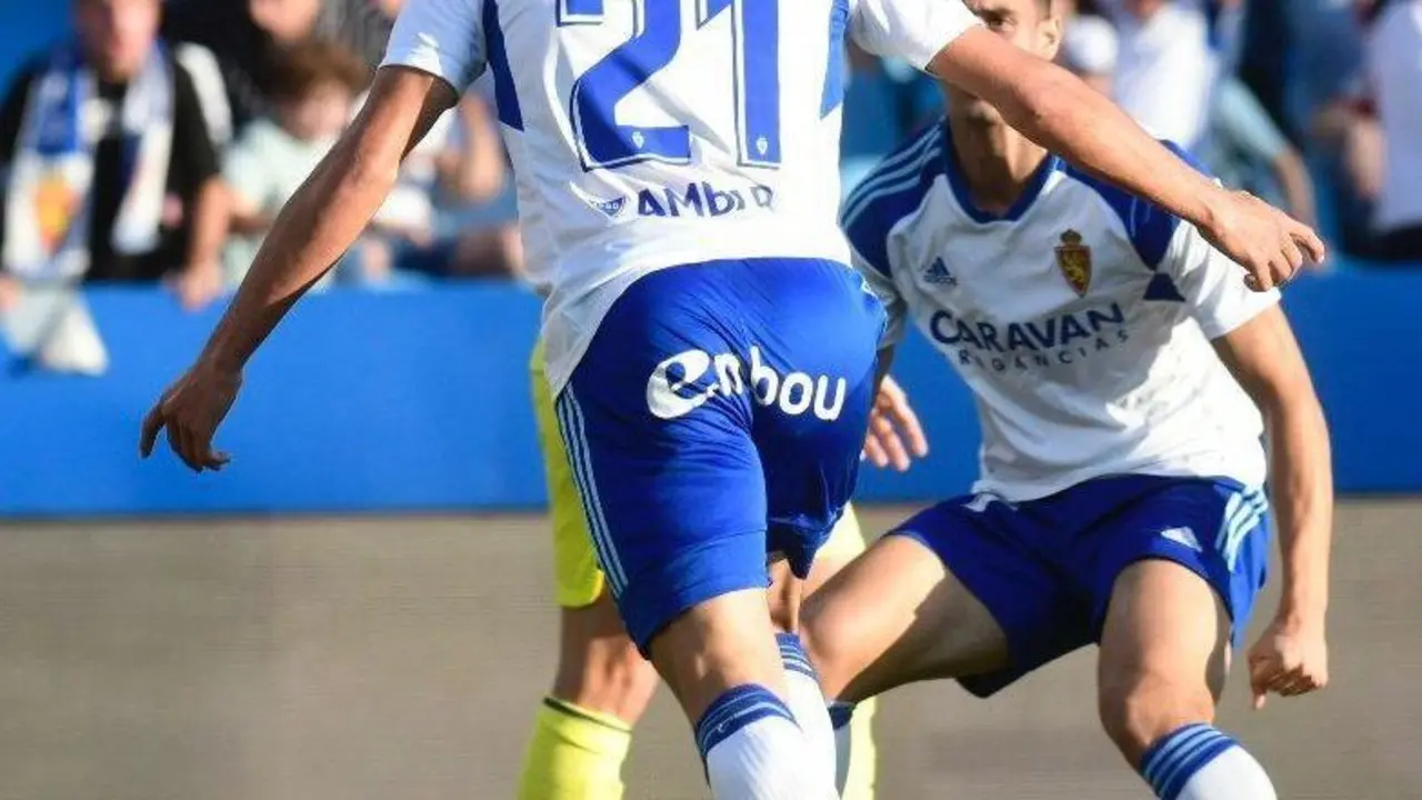 Zapater celebra su &uacute;ltimo gol con el Real Zaragoza | Foto: Tino Gil | RZ