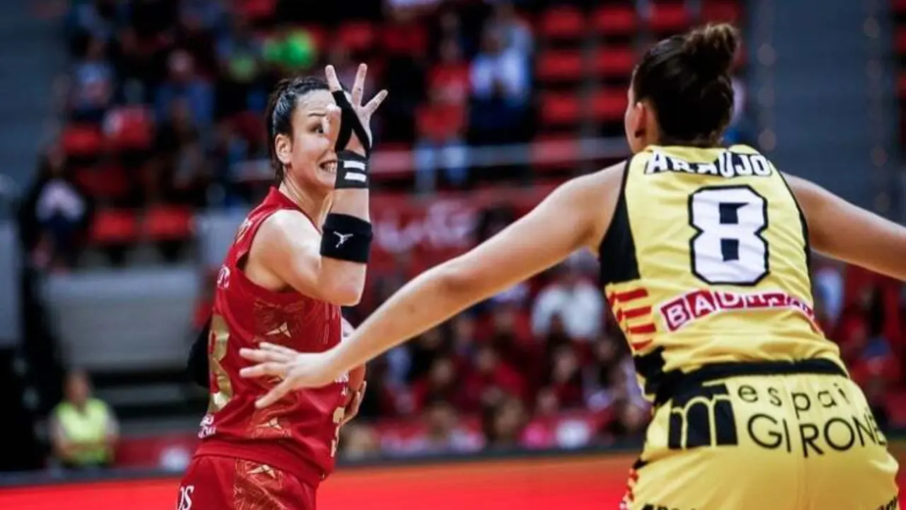 Gracia Alonso, en el partido ante Gerona del domingo | Foto: Esther Casas / Casademont Zaragoza