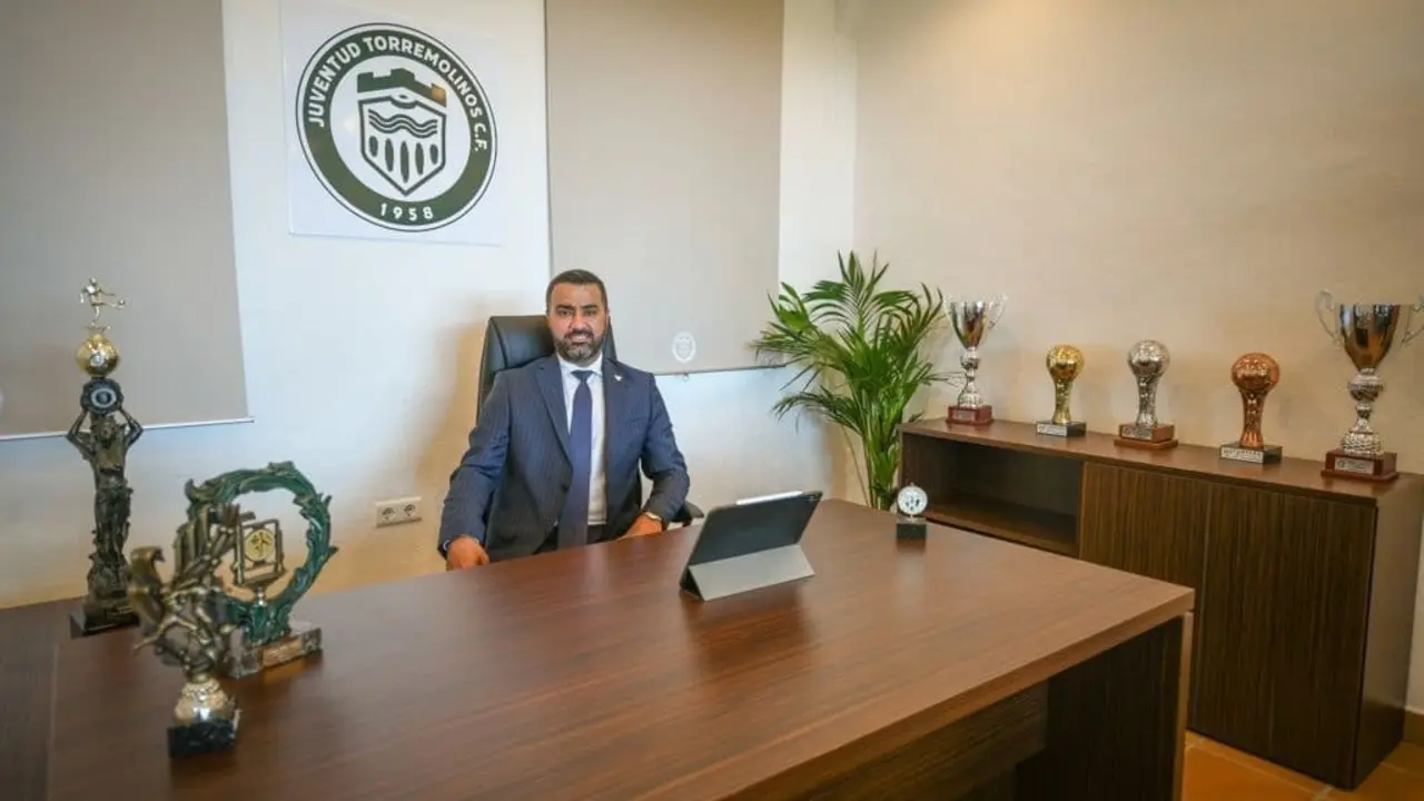Shahram Hoosfar, presidente del Juventud de Torremolinos. Foto: Juventud de Torremolinos.