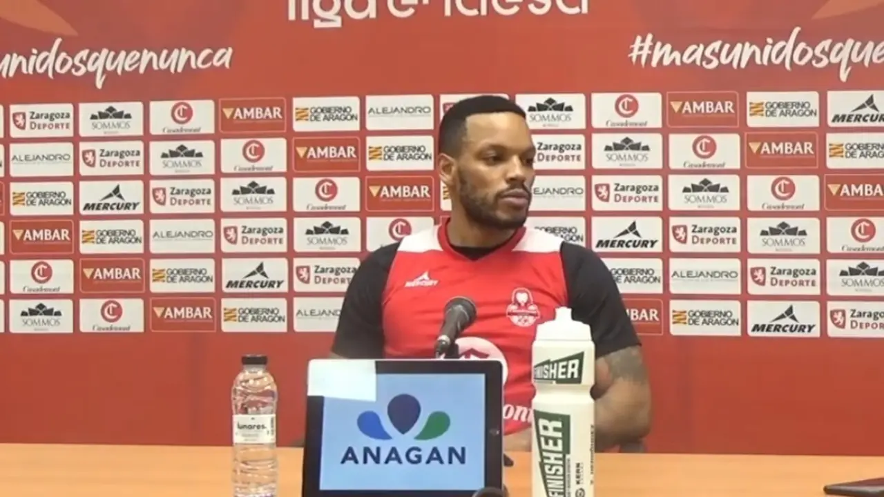 Chris Wright, este jueves en sala de prensa | Fotograma de Casademont Zaragoza