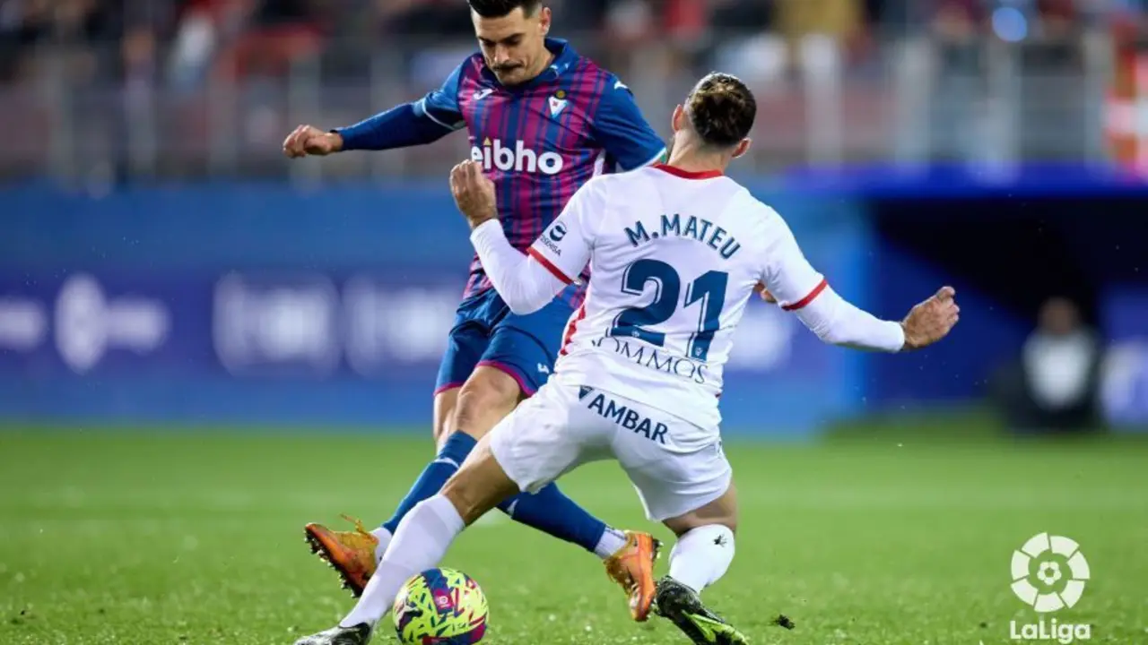 Marc Mateu, en la imagen, se lesion&oacute; en el partido que disput&oacute; el Huesca contra el &Eacute;ibar. Foto: LaLiga