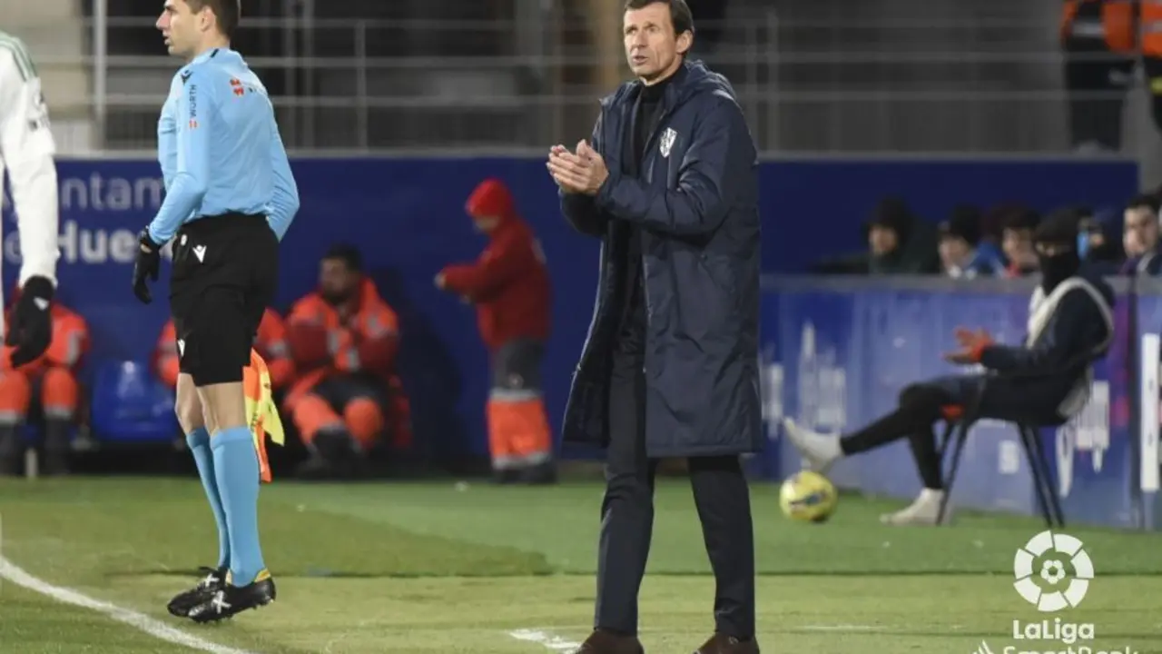Ziganda en el partido Huesca 1-1 Oviedo | Foto: LFP