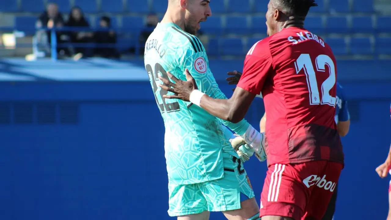 Dani Rebollo, en un partido con el Deportivo Arag&oacute;n. | Foto: Dani Mart&iacute;nez