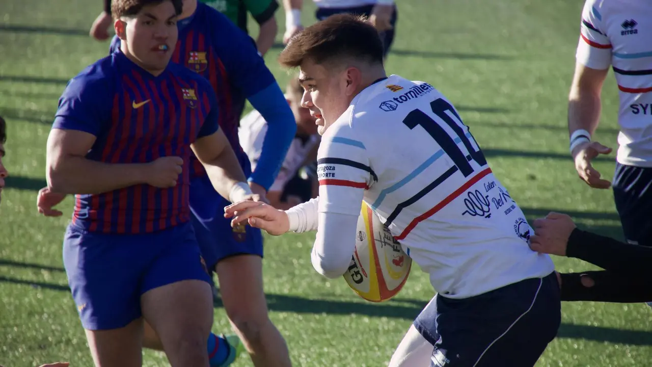 Un jugador del Fenix Club de Rugby durante el partido contra el FC Barcelona. Foto: Cedida