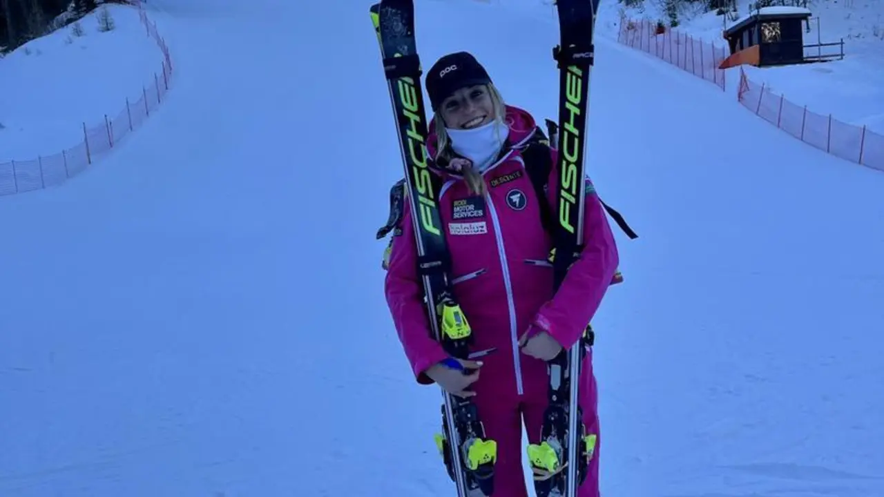 Celia Abad, lista para un intenso fin de semana en el Supergigante que se celebra en Italia. Foto: Cedida