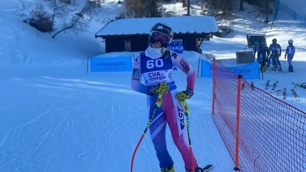 Celia Abad, en Pila (Italia), donde ma&ntilde;ana correr&aacute; Descenso y el viernes y s&aacute;bado Supergigante. Foto: Cedida
