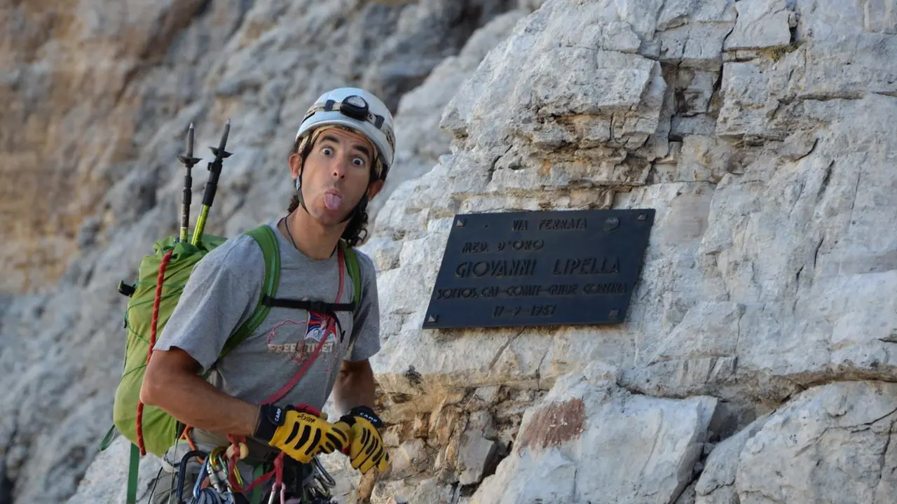 Santi Padros, en la imagen, es un enamorado de la escalada en hielo. Foto: Facebook
