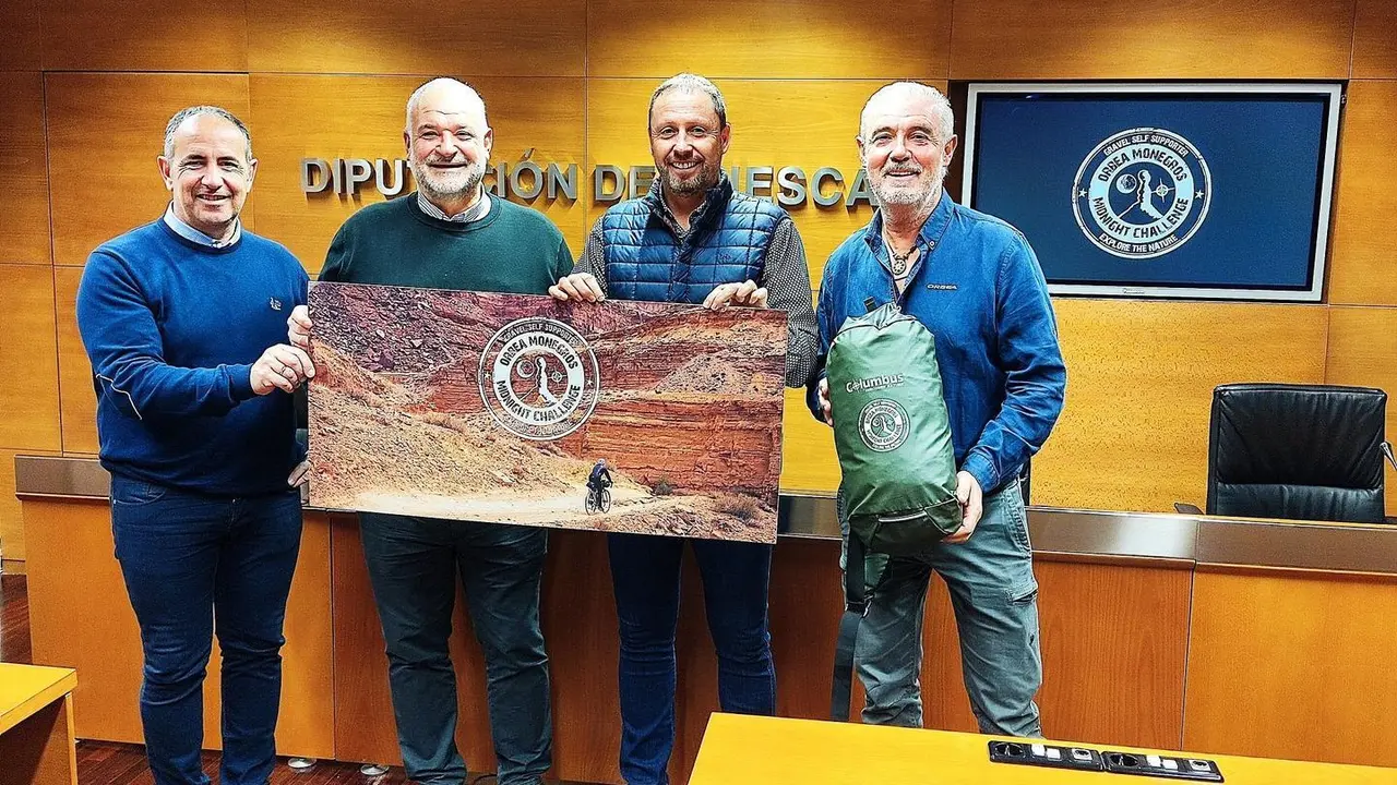 Presentaci&oacute;n de la Orbea Midnight Monegros Challenge 2023 que se celebrar&aacute; el 28 de abril. Foto: Cedida