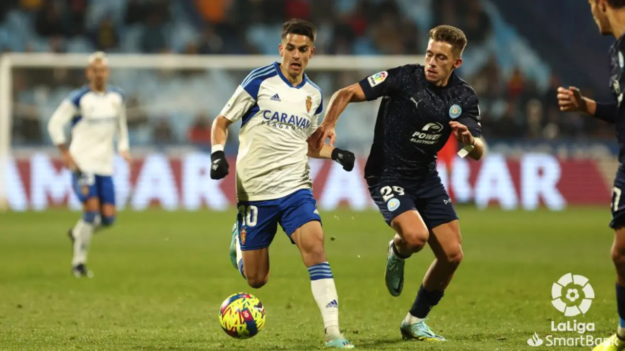 Sergio Bermejo, en un partido en La Romareda. | Foto: LaLiga Smartbank