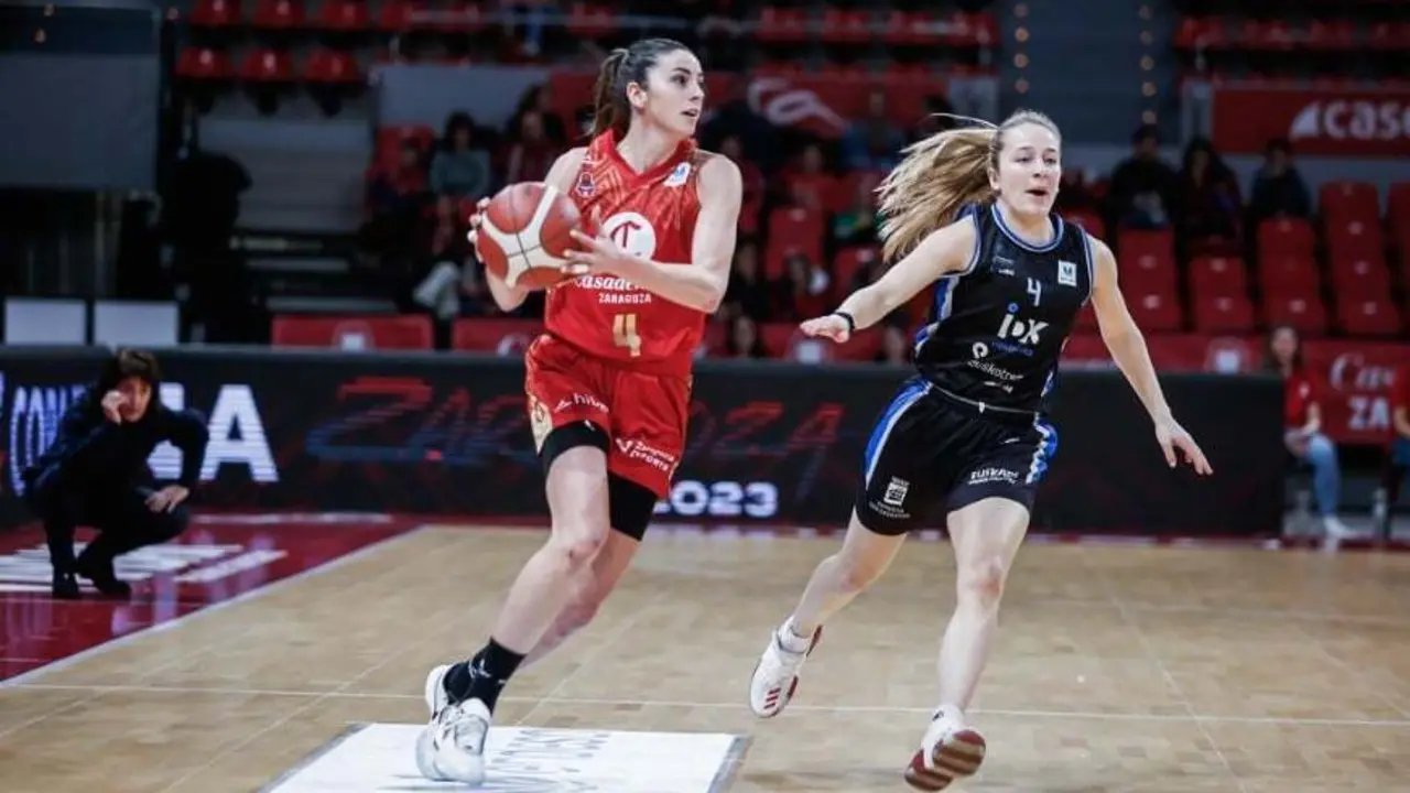 Mariona Ortiz, en el duelo ante IDK de la semana pasada | Foto: Esther Casas / Casademont Zaragoza