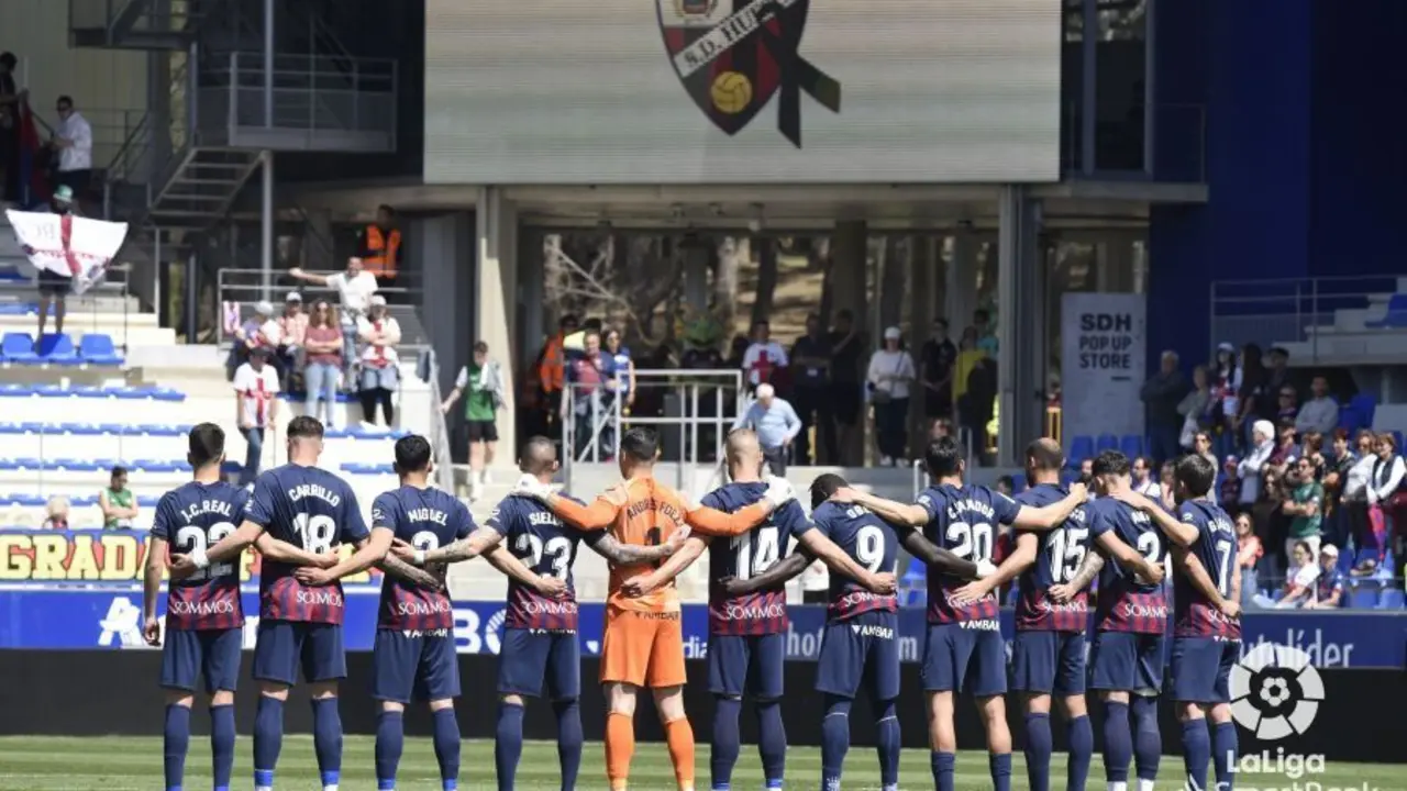 Once inicial de la SD Huesca contra el Burgos. Foto: LaLiga