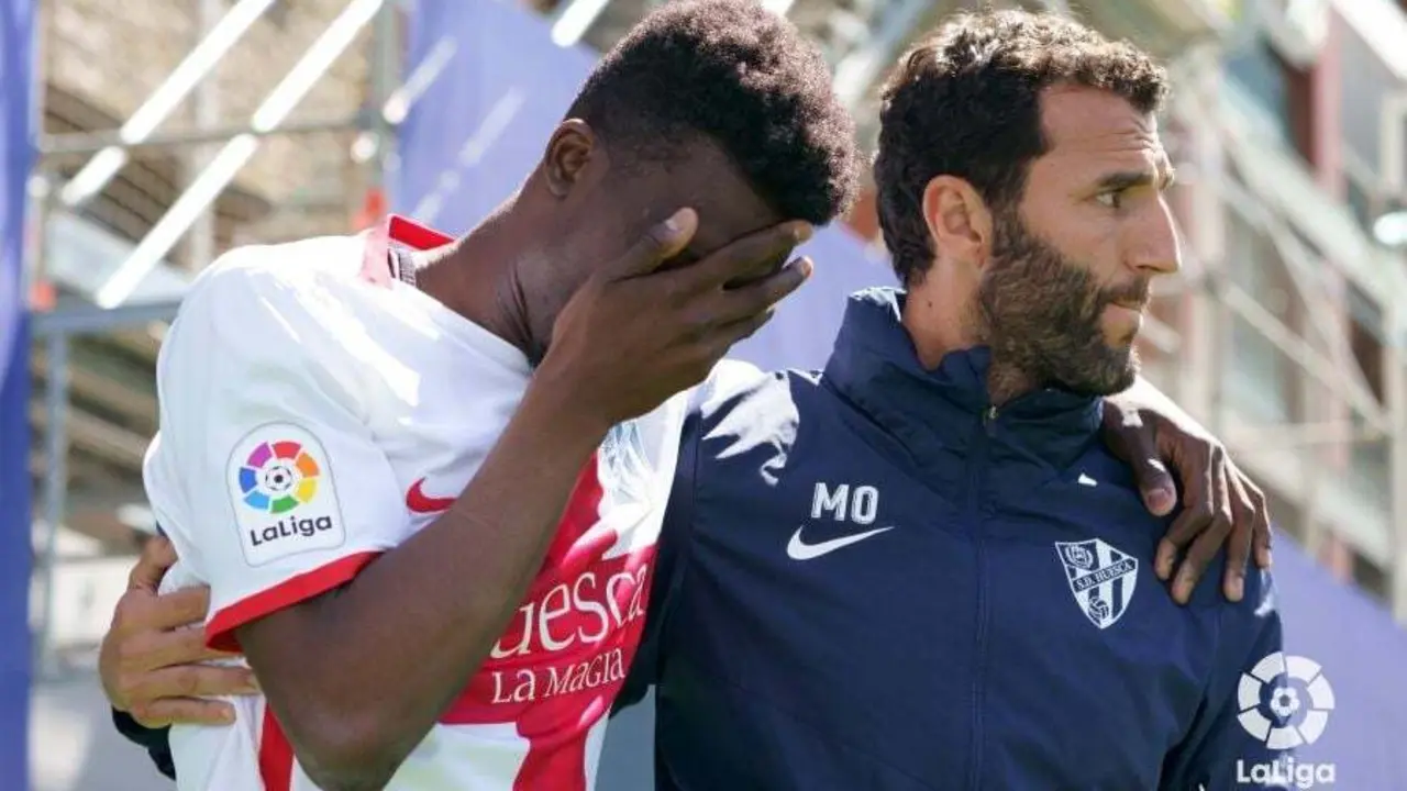 Kante se retira lesionado en el Andorra SD Huesca. Foto: LaLiga